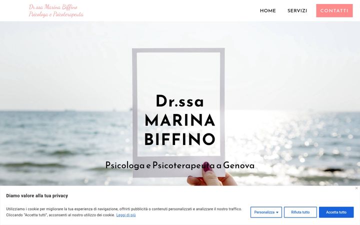 Screenshot of marinabiffino.it