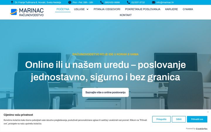 Screenshot of marinac-racunovodstvo.com