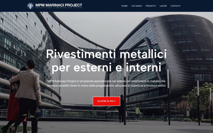 Screenshot of marinaciproject.com