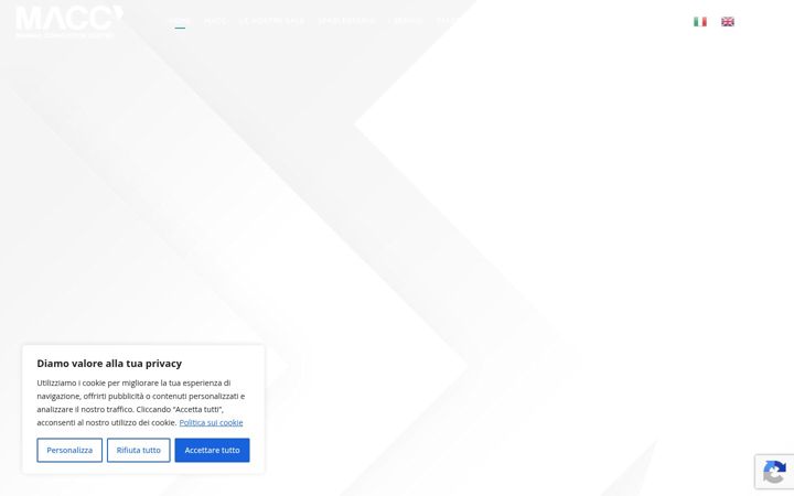 Screenshot of marinaconventioncenter.com