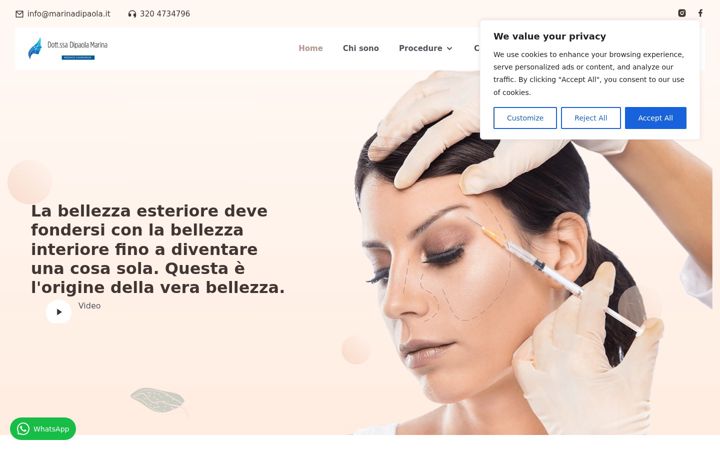 Screenshot of marinadipaola.it