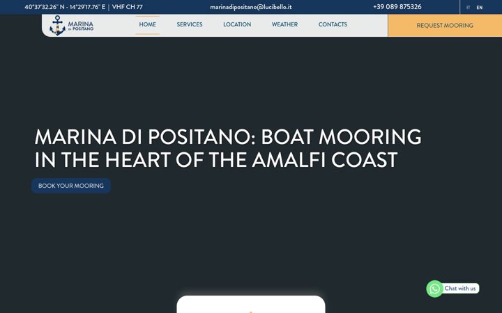 Screenshot of marinadipositano.com
