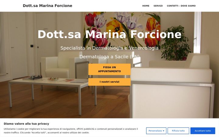 Screenshot of marinaforcione.it