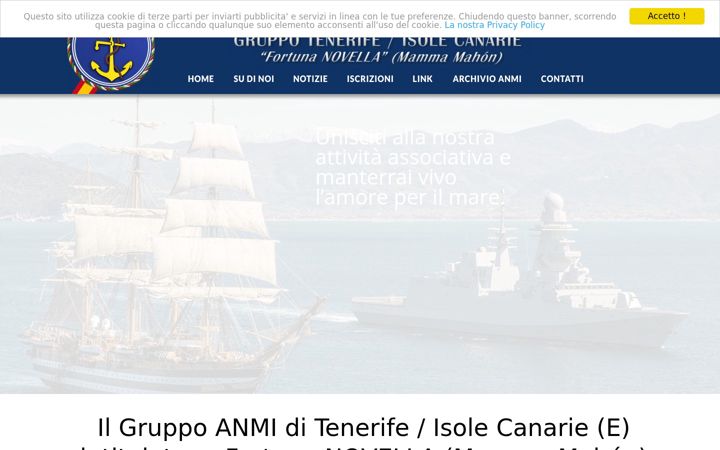 Screenshot of marinaiditalia-canarie.it