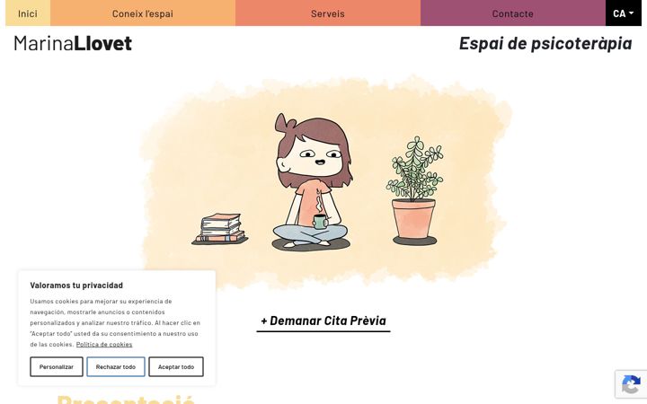 Screenshot of marinallovet.com