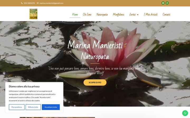 Screenshot of marinamanieristi.it