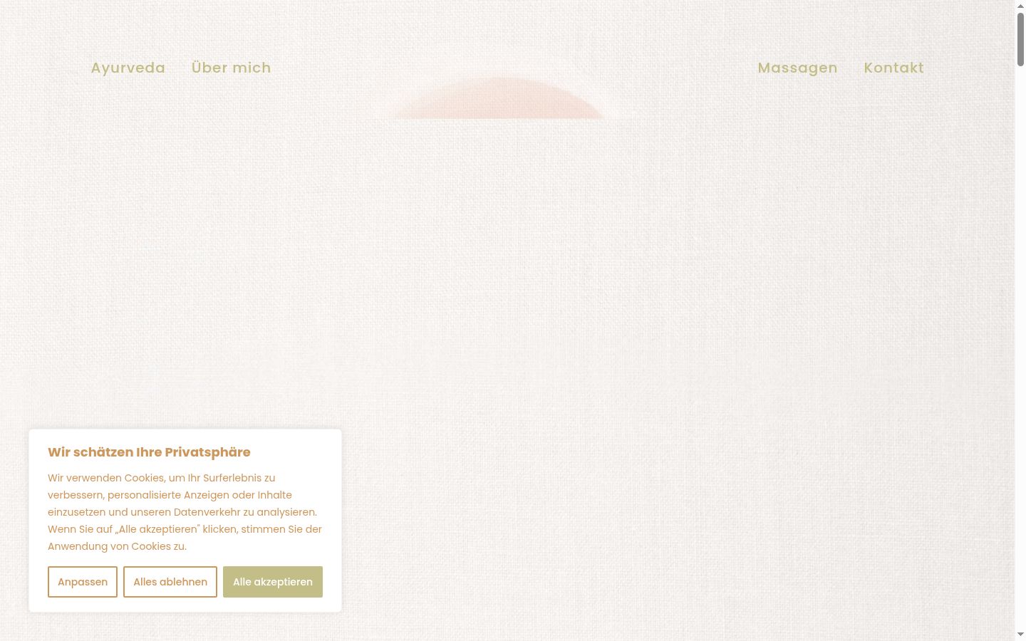 Snímek obrazovky baneru souhlasu zobrazeného před jakoukoli interakcí