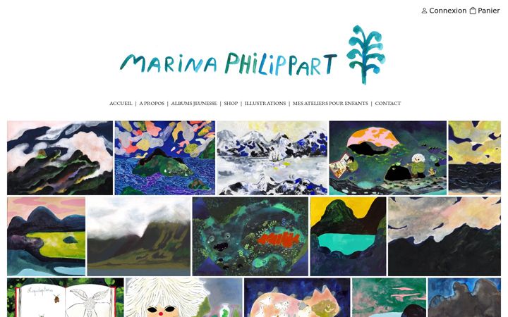 Screenshot of marinaphilippart.com
