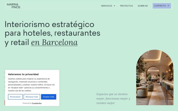 Screenshot of marinapinos.es