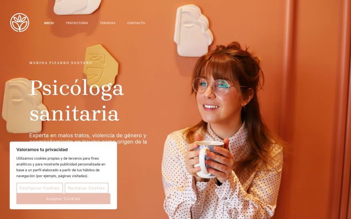 Screenshot of marinapizarrosantano.com