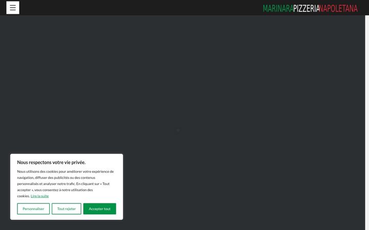 Screenshot of marinara-pizzeria-napoletana.fr