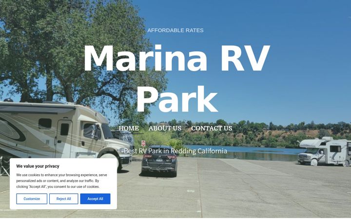 Screenshot of marinarvparkredding.com