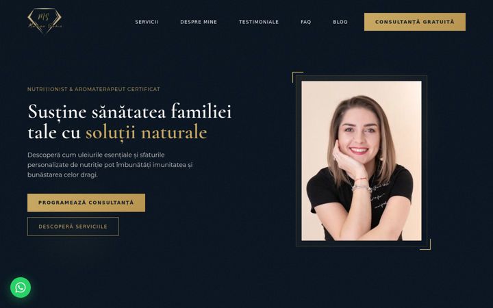 Screenshot of marinasavin.ro