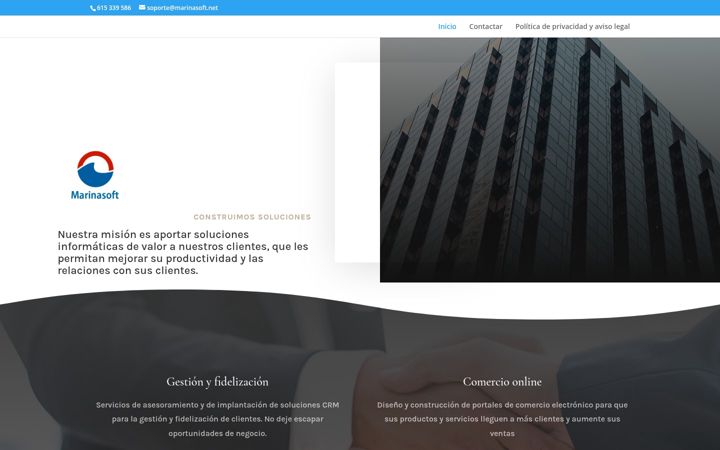 Screenshot of marinasoft.net