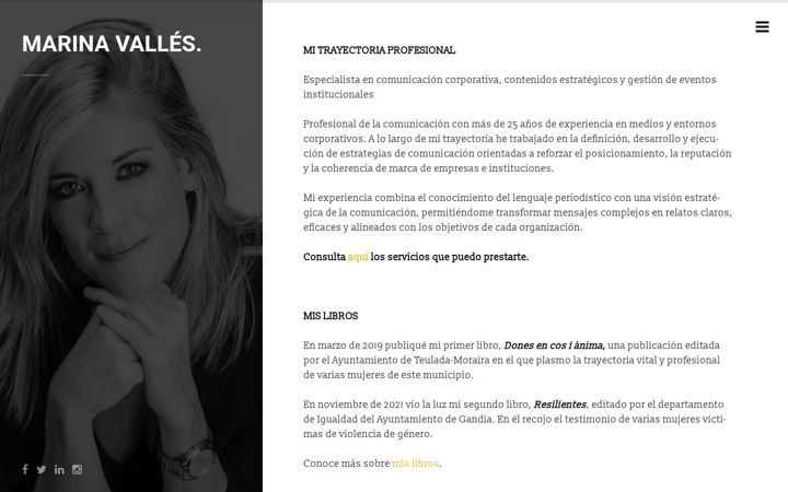 Screenshot of marinavalles.com