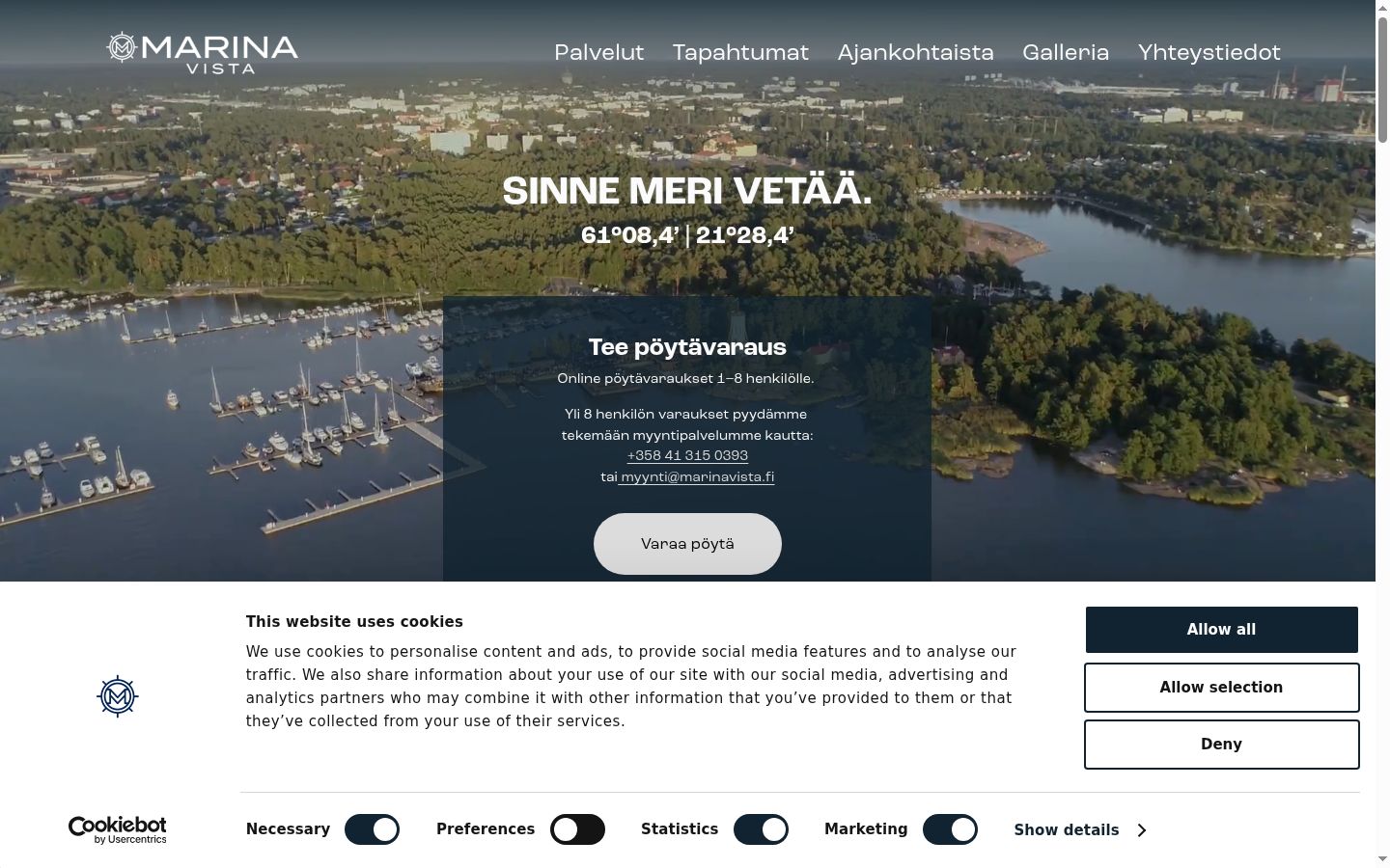 Screenshot tal-banner tal-kunsens muri qabel kwalunkwe interazzjoni
