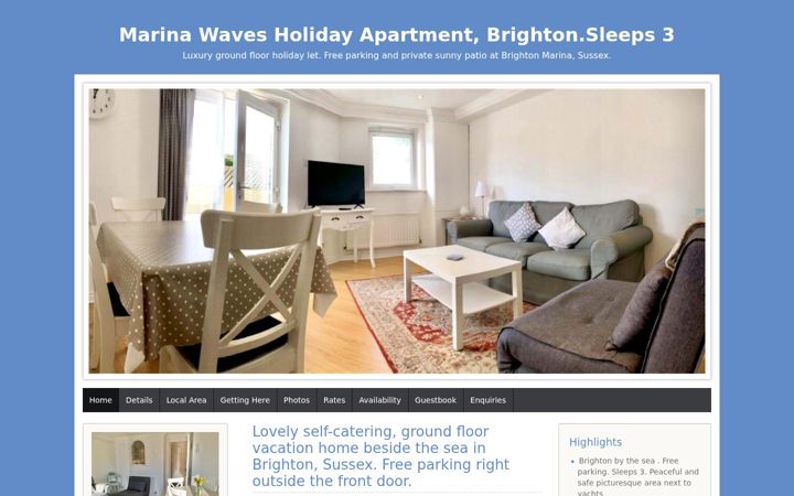 Screenshot of marinawavesholidayapartment.com