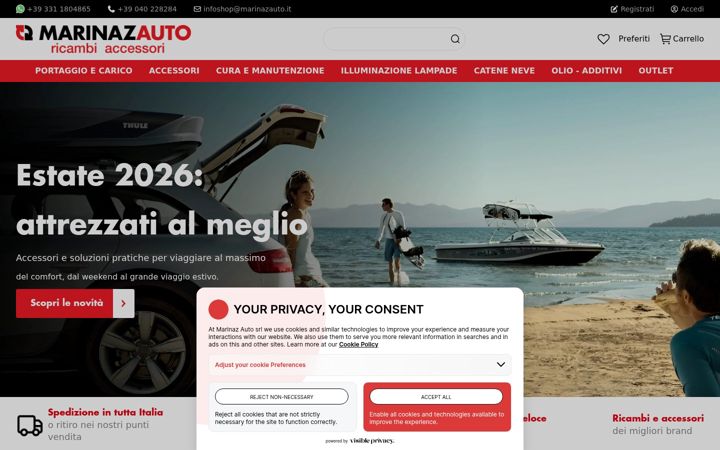 Screenshot of marinazauto.it