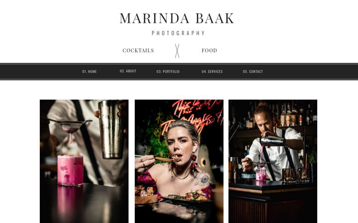 Screenshot of marindabaak.nl