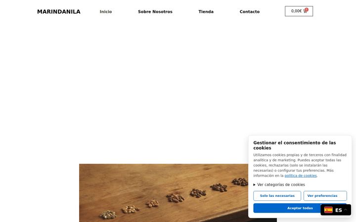 Screenshot of marindanila.es