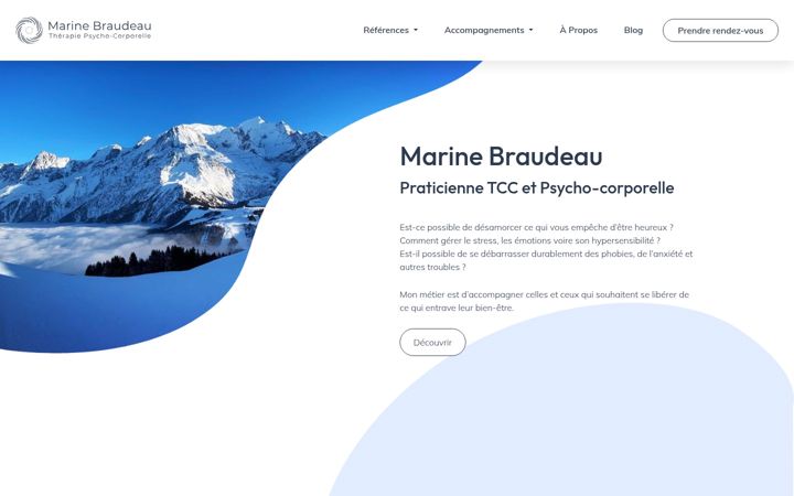 Screenshot of marine-braudeau.com