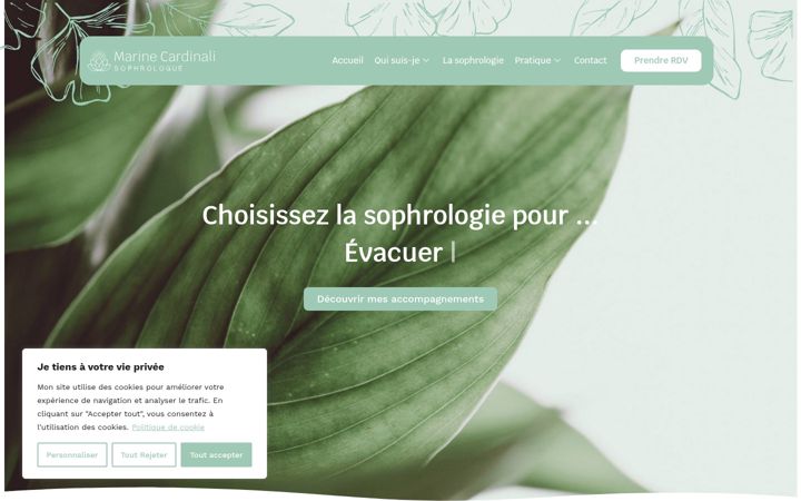 Screenshot of marine-cardinali.fr