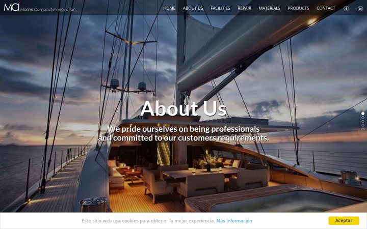Screenshot of marine-ci.com