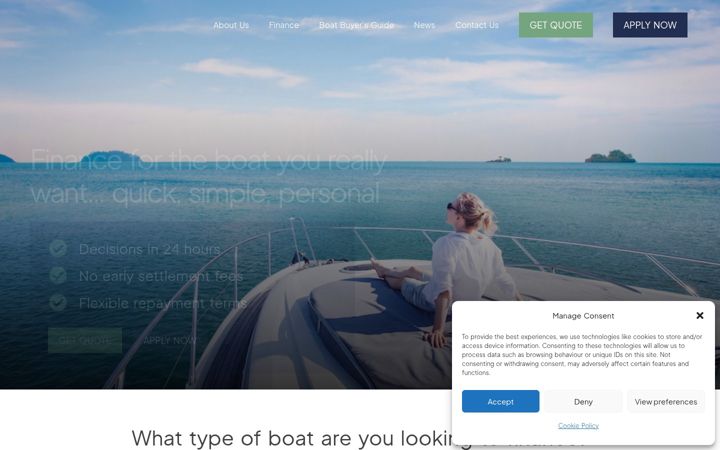 Screenshot of marine-finance.org