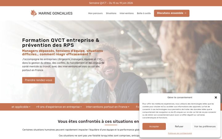 Screenshot of marine-goncalves.com