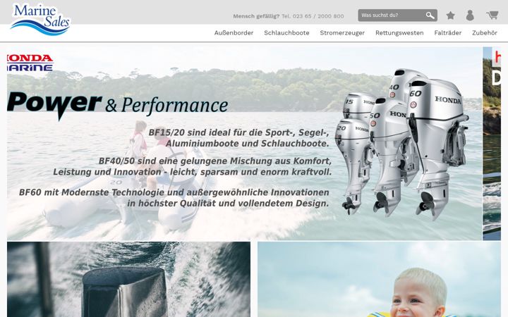 Screenshot of marine-sales.de