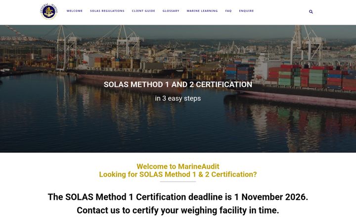 Screenshot of marineaudit.net