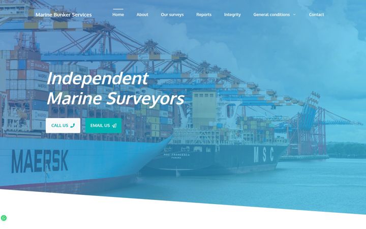 Screenshot of marinebunkerservices.com