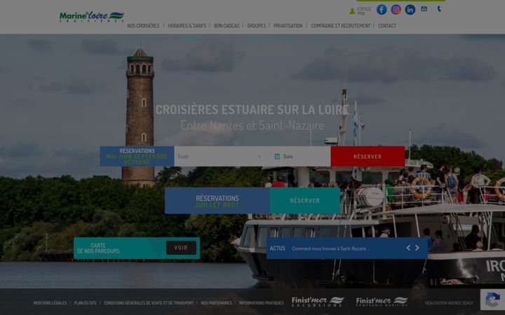 Screenshot of marineetloire.fr