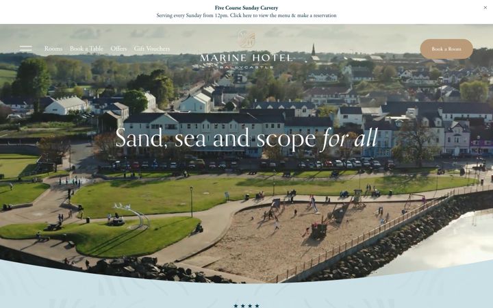 Screenshot von marinehotelballycastle.com