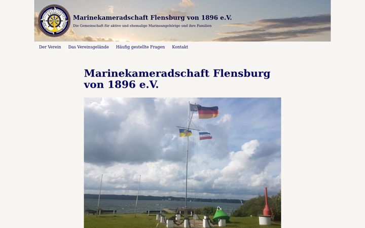 Screenshot of marinekameradschaft-flensburg-1896.de