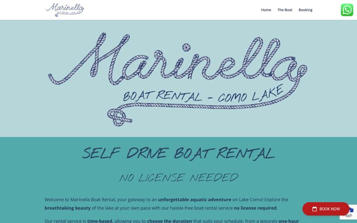 Screenshot of marinellaboatrental.com