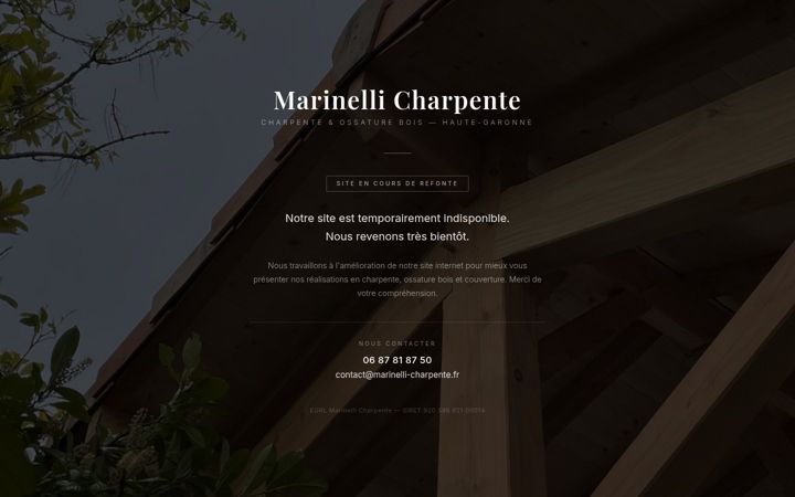 Screenshot of marinelli-charpente.fr