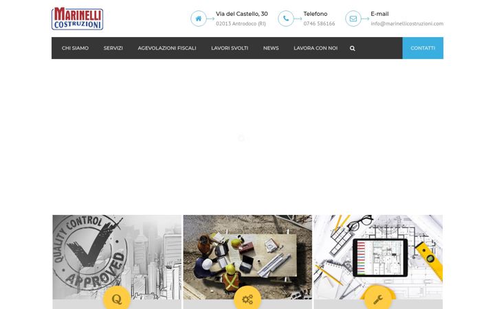 Screenshot of marinellicostruzioni.com