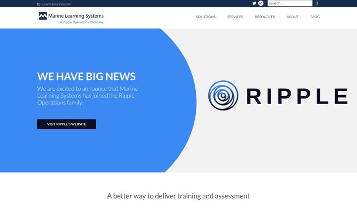 Screenshot of marinels.com