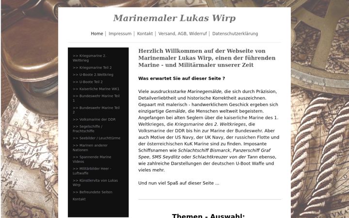 Screenshot of marinemaler.net