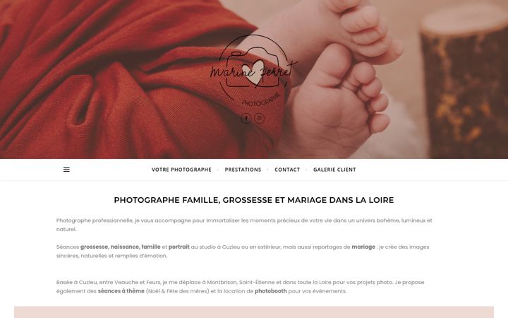 Screenshot of marineperretphotographie.fr
