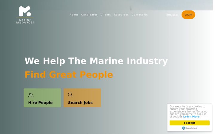 Screenshot of marineresources.co.uk