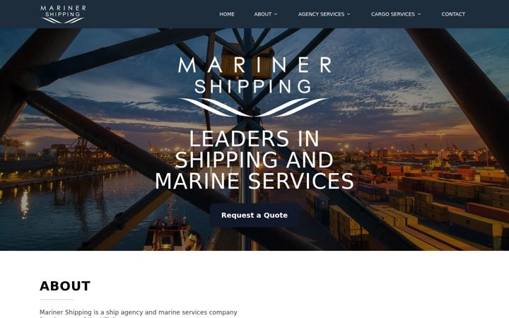 Screenshot of marinershipping.eu