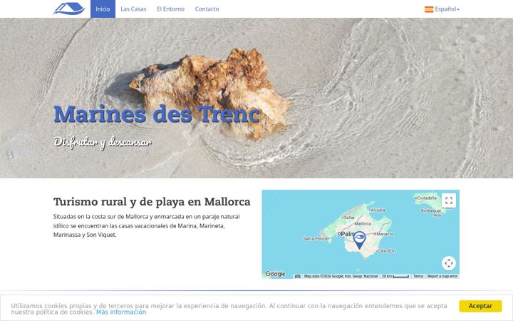 Screenshot of marinesdestrenc.com