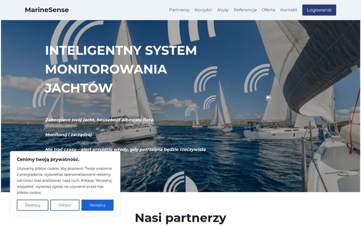 Screenshot of marinesense.pl
