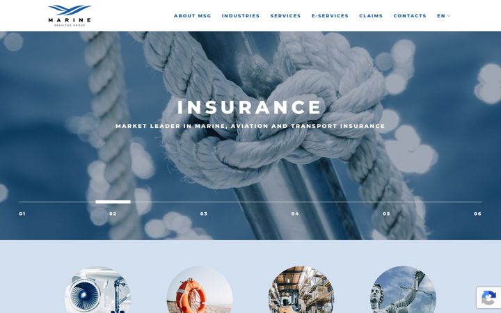Screenshot of marineservices.lv