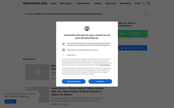 Screenshot of marinesite.info