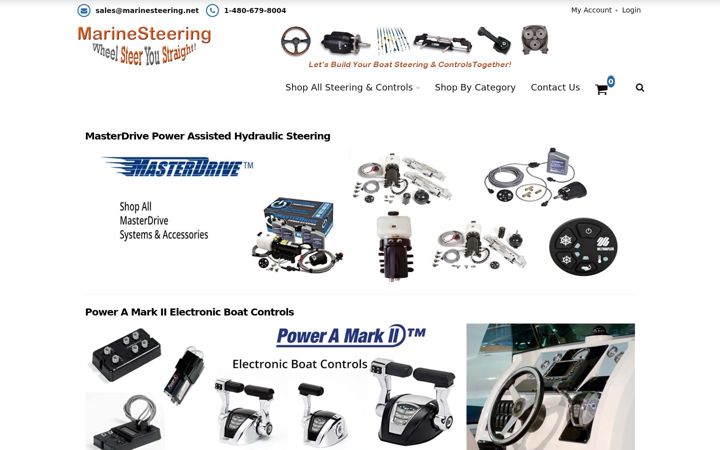 Screenshot of marinesteering.net
