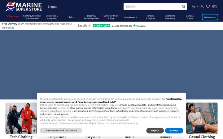 Screenshot of marinesuperstore.com