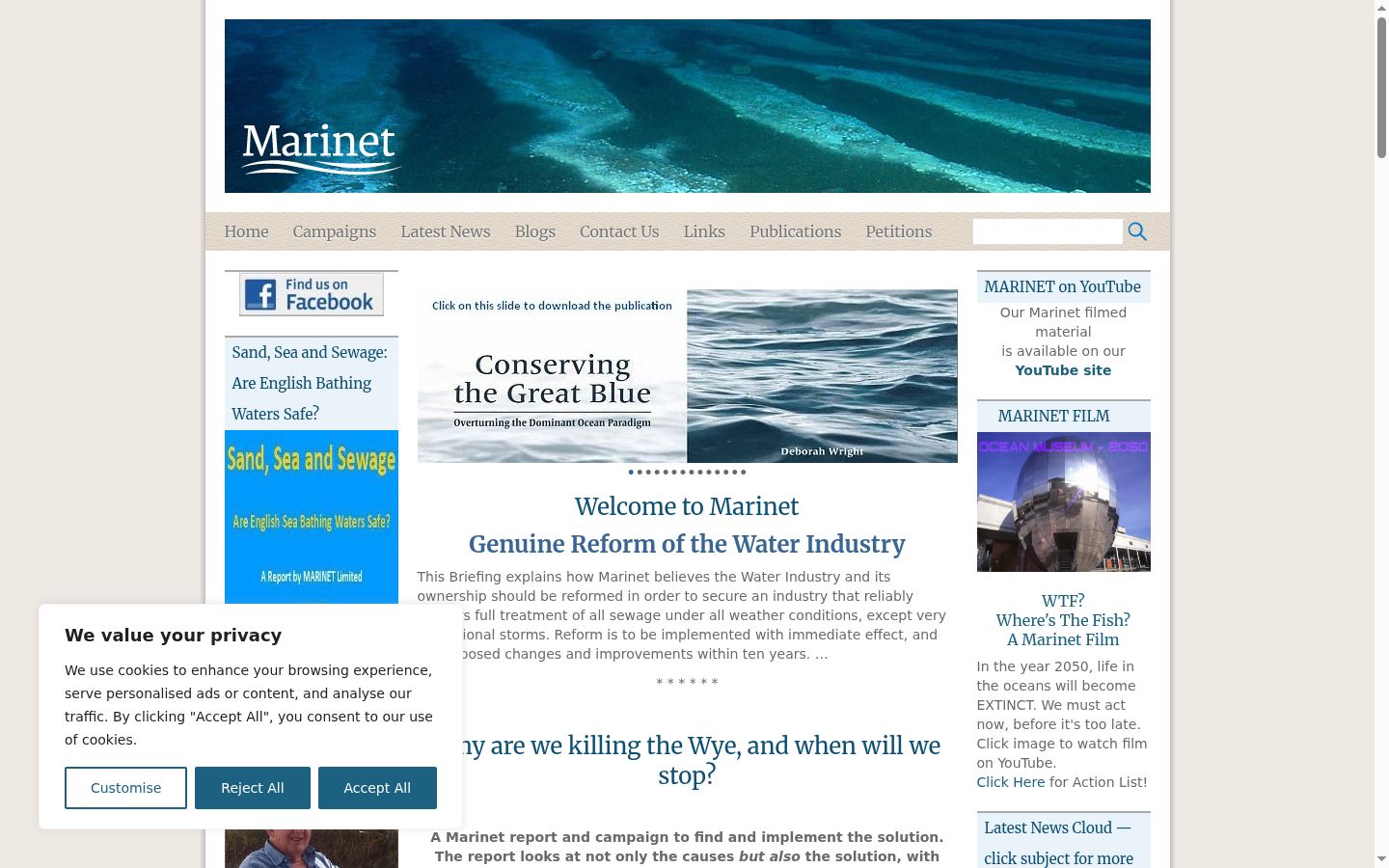 Screenshot tal-banner tal-kunsens muri qabel kwalunkwe interazzjoni